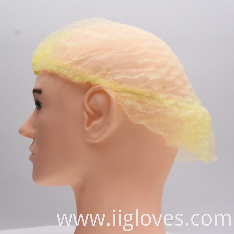 OEM Non-woven Dust Strip Cap Round Head Cover / Hair Net Mob Caps